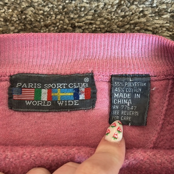 Pink Authentic Paris Sport Club Sweater - Picture 2 of 5